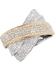 Diamond Ring in 18kt Two-Tone Gold Carat Total Weight 1.32