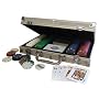 Deluxe Poker Set in Aluminum Case - 200 Dual-Toned Poker Chips