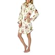 Nick & Nora&reg; Womens Flannel Sleepshirt - Cream Vintage Santa