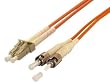 IEC LC to ST Duplex 62.5 &micro;M Multimode Fiber Optic Cable 3 Meter