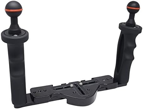 SOOPEN Underwater Tray Housings Arm for Gopro Action Camera Holder Double Grip Dive for Canon Nikon Sony Fujifilm Olympus &amp; Panasonic