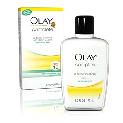 Olay Complete All Day UV Moisturizer, SPF 15, Sensitive Skin, 6 Ounce (Pack of 2)