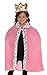 Forum Novelties Girls Pink Queen Cape and Crown Costume, One Size, One Color