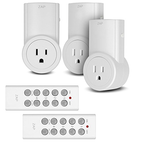 Etekcity Wireless Remote Control Electrical Outlet Switch for Household Appliances, White (Learning Code, 3Rx-2Tx) Etekcity Wireless Remote Control Electrical Outlet Switch for Household Appliances, White (Learning Code, 3Rx-2Tx)