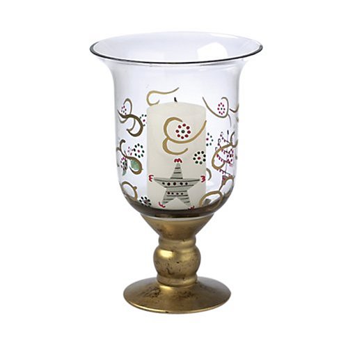 Pfaltzgraff Holiday Gold Footed with Candle