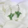 Tori Emerald Jade Hummingbird Dangle Earrings