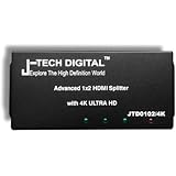 J-Tech Digital JTD0102/4K J-Digital Most Advanced 2 Ports HDMI 1X2 Powered Splitter, Support Ultra HD 4K 3840 A 2160 Resolution and 3D