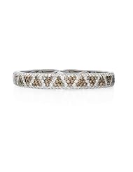 Diamond 18k White Gold Bangle Bracelet