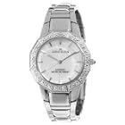 AK Anne Klein Women's Silver-Tone Diamond Accented Watch #108673MPSV
