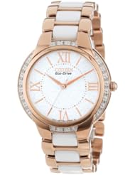 Citizen Womens EM0173-51A  Eco-Drive Ciena Ceramic Diamond Accented Watch