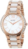 Big Sale Citizen Women's EM0173-51A  Eco-Drive Ciena Ceramic Diamond Accented Watch