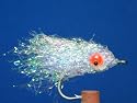 NEW FLIES Pearlescent Nuclee-r Cloned Baitfish - White UVA