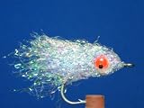 NEW FLIES Pearlescent Nuclee-r Cloned Baitfish - White UVA