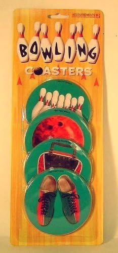 Set of 4 Bowling Coasters by Accountrements