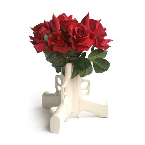 Suck UK 3 Guns Table Vase / Ceramic Triple Table Vase