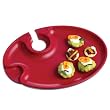Prodyne Wine 'n Dine Party Plate, COLOR: Red
