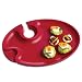Prodyne Wine 'n Dine Party Plate, COLOR: Red
