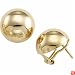 14kt Yellow Gold Half Ball Earrings