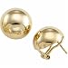 14kt Yellow Gold Half Ball Earrings