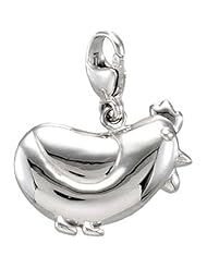 Charming Animals Hen Charm in Sterling Silver