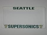 SEATTLE SUPERSONICS Team Plastic License Plate Frame