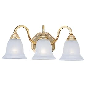 Sea Gull Lighting 4059-02 Three-Light Brass Wall and Bath Fixture, Polished Brass Finish... by Sea Gull Lighting