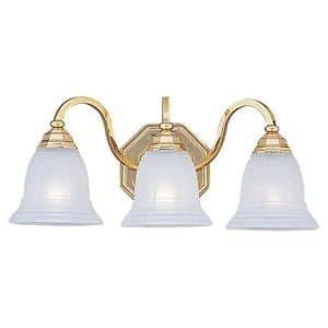 Sea Gull Lighting 4059-02 Three-Light Brass Wall and Bath Fixture, Polished Brass Finish... by Sea Gull Lighting