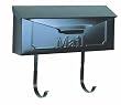 Solar Group THHB0000 Standard Size Horizontal Style Wall Mount Mailbox, Black