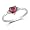 Sterling Silver Ruby Cz Engagement Ring Sizes 4 to 9, 4