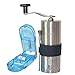 CoaGu Pill Crusher to Crush Multiple Tablets to a Fine Powder, 18/8 Steel Grinder for Feeding Tube Use - Pill Crusher Grinder-Gift a Antiskid Rubber, Pill Cutter, Brush, for Travel, Pets or Kids