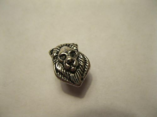Sweet N Simple Lion Head Charm Antique Silver