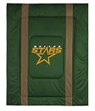 DALLAS STARS OFFICIAL LOGO TWIN SIZE JERSEY COMFORTER