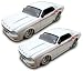 Two New 1965 Mustang Hard Top Die Cast Model Car 1:64 Scale -Color:Lt. Pearl White