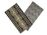 ArtisanStreet's A Touch of Gold Dinner Napkins. Set of 4 Coordinated Print Napkins. Finished with Decorative Edge Stitch. Limited Edition.