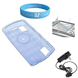 Sony walkman S544 S545 Series TPU Silicone Blue Case + Screen Protector + Wall Charger for Sony walkman + Wristband