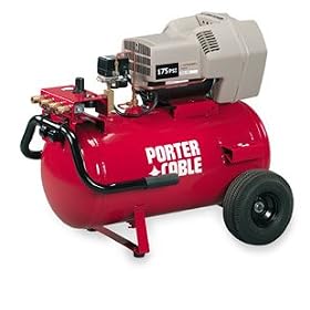 Porter-Cable CPFC2TV3520W 15 Amp 3-1/2 Horsepower 20 Gallon Oil-Free Wheeled Single Hot Dog Compressor