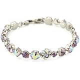 Sorrelli Violet Eyes Purple Crystal Floral Sil