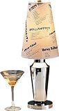 Retro Cocktail Shaker Martini Accent Table Lamp