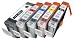 5pk non OEM new CLI 8 B,y,c,m & remanufactured PGI 5 Ink Cartridge WITH CHIP! Fits Canon Pixma ip4200 ip4300 and more!