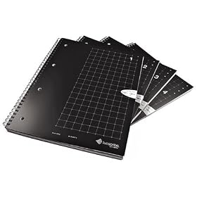 Livescribe A4 Grid Notebooks  - Numbered 1 to 4