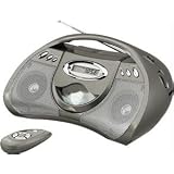 Buy GPX BCD2306DP Boombox with CD Player and AM FM Tuner, Silver by GPX