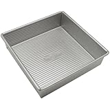 USA Pan Bakeware Aluminized Steel 8 x 2.25 Inch Square Cake Pan