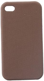 Lagging Protective PVC Case Cover for Iphone4 (Coffee)