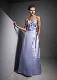 Purple Beaded Satin Gown