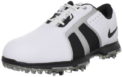 Nike Golf Men's Nike Zoom Trophy Golf Shoe,White/Black/Metallic Silver,11.5 M US
