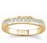 18k Yellow Gold Channel-Set Round Diamond Band (G/VS2, 1/3 ct. tw.)