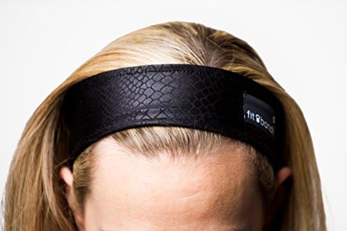 Fit Bandit, Non Slip Sports Headband for Exercise, Black, Anaconda