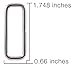 24 - Country Brook Design - 1 1/2 Inch Lite Welded Rectangle Rings
