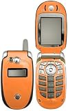 Orange - Motorola V551 V547 V555 V557 Protector Skin Decals - Faceplates