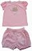 Max and Tilly Baby Girl Pale Pink T Shirt and Matching Seersucker Bloomers Set size 6-12 months